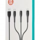 USAMS καλώδιο USB σε USB-C/Lightning/Micro USB US-SJ374, 10W, 1m, μαύρο