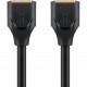 GOOBAY καλώδιο HDMI 2.1 61637, Ethernet ARC 8K/60Hz 48 Gbps, 0.5m, μαύρο