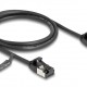 DELOCK καλώδιο δικτύου 80183, CAT 8.1 U/FTP, 40Gbps, 1m, μαύρο