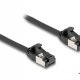 DELOCK καλώδιο δικτύου 80183, CAT 8.1 U/FTP, 40Gbps, 1m, μαύρο