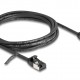 DELOCK καλώδιο δικτύου 80184, CAT 8.1 U/FTP, 40Gbps, 2m, μαύρο
