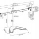 BRATECK βάση γραφείου για 2x οθόνες LDT57-T02, 17-32", έως 9kg