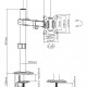 BRATECK βάση γραφείου οθόνης LDT66-C011, 17-32", έως 9kg