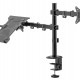 BRATECK βάση γραφείου οθόνης LDT66-C024ML, 17-32", έως 9kg, με θέση για laptop
