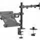 BRATECK βάση γραφείου οθόνης LDT66-C024ML, 17-32", έως 9kg, με θέση για laptop