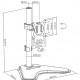 BRATECK βάση γραφείου οθόνης LDT66-T01, 17-32", έως 9kg