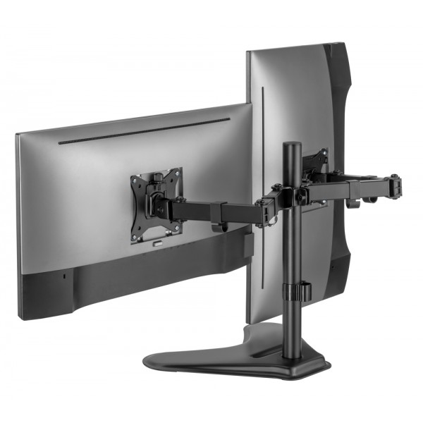 BRATECK βάση γραφείου για 2x οθόνες LDT66-T024, 17-32", έως 9kg - Εικόνα & Ήχος