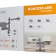 BRATECK βάση γραφείου οθόνης LDT66-C024ML, 17-32", έως 9kg, με θέση για laptop