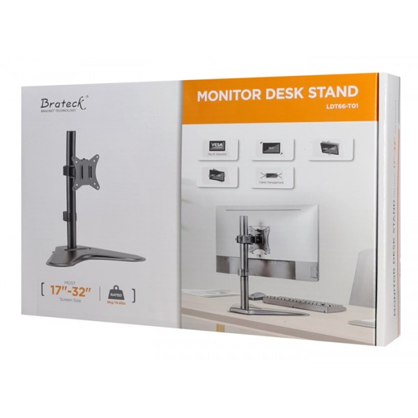 BRATECK βάση γραφείου οθόνης LDT66-T01, 17-32", έως 9kg