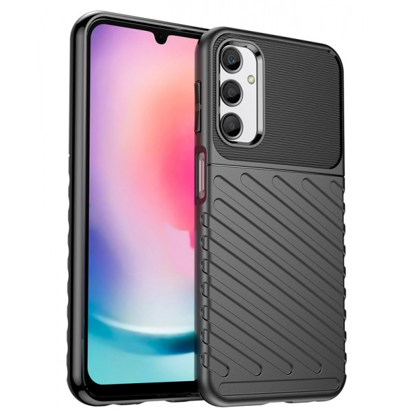 POWERTECH θήκη Thunder MOB-1853 για Samsung Galaxy A24, μαύρη - Powertech