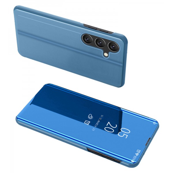 POWERTECH θήκη Clear view MOB-1862 για Samsung Galaxy A24, μπλε - Powertech