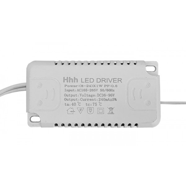 LED Driver SPHLL-DRIVER-008, 8-24W, 1.7x3.6x7.1cm - Φωτισμός