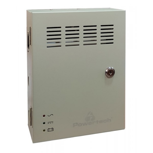 POWERTECH τροφοδοτικό CP1204-5A-B για CCTV, DC12V/5A, 4 κανάλια - Τροφοδοτικά