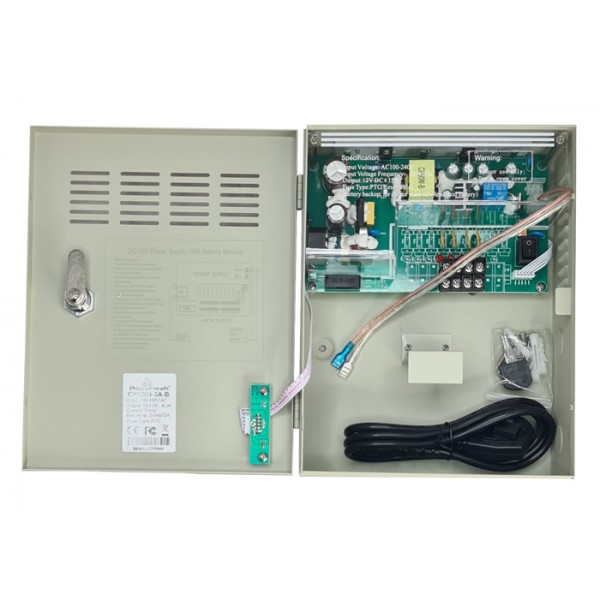 POWERTECH τροφοδοτικό CP1204-5A-B για CCTV, DC12V/5A, 4 κανάλια - Τροφοδοτικά
