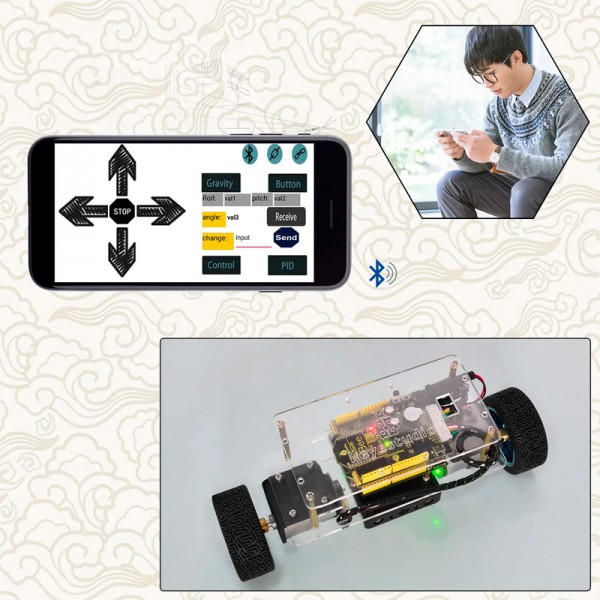 KEYESTUDIO Self-balancing Car Kit KS0193 για Arduino - Ρομποτική