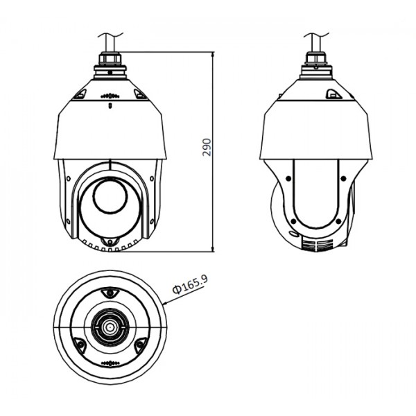 HIKVISION HIWATCH IP κάμερα HWP-N4215IH-DED, 2MP, PTZ, 15x zoom, IR 100m - Συστήματα Ασφαλείας