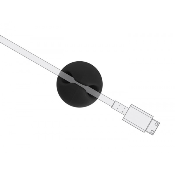POWERTECH οργανωτές καλωδίων TIES-071, 1 θέση, Φ5mm, μαύρο, 10τμχ - Τακτοποίηση Καλωδίων