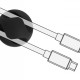 POWERTECH οργανωτές καλωδίων TIES-073, 2 θέσεις, Φ7mm, μαύρο, 10τμχ