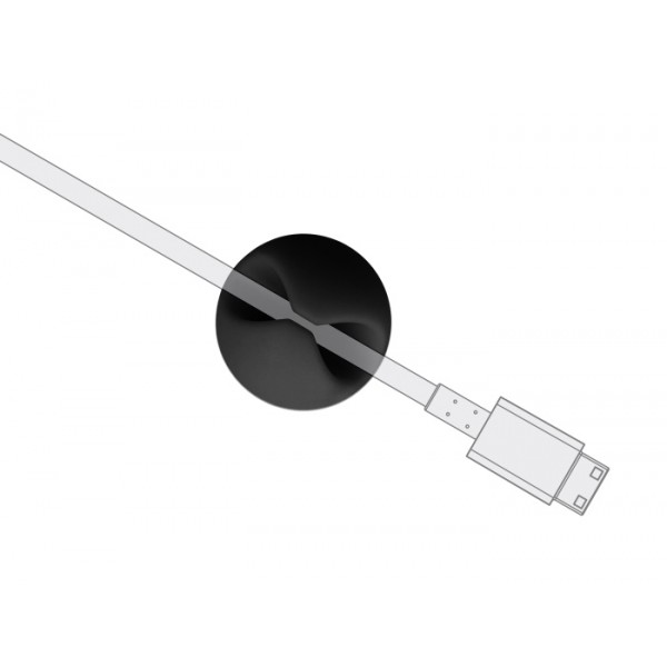 POWERTECH οργανωτές καλωδίων TIES-072, 1 θέση, Φ9mm, μαύρο, 10τμχ - Τακτοποίηση Καλωδίων