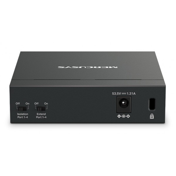 MERCUSYS Desktop Switch MS105GP, 5x 10/100/1000 Mbps, PoE+, Ver. 1.0