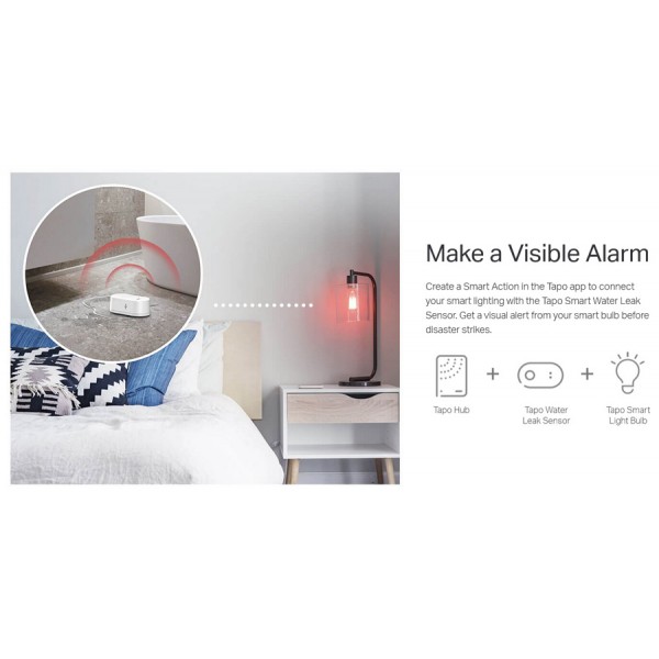 TP-LINK smart αισθητήρας πλημμύρας Tapo T300, 868MHz, Ver 1.0