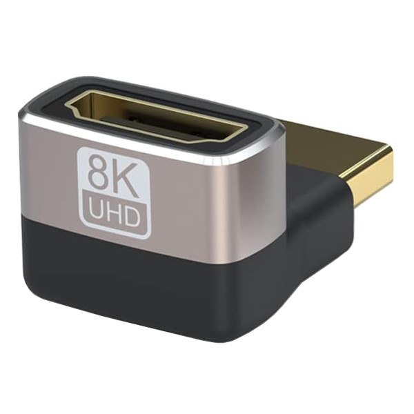 POWERTECH αντάπτορας HDMI 2.1 CAB-H159, 8K/60Hz, γωνιακός, μαύρος - Powertech