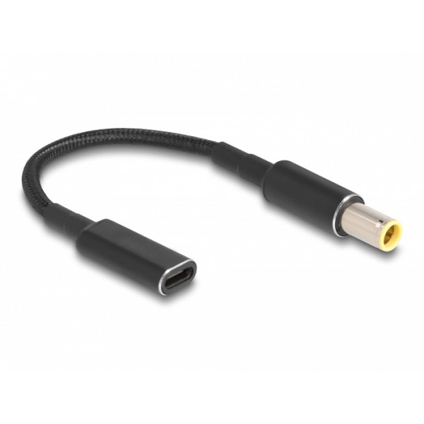POWERTECH καλώδιο τροφοδοσίας CAB-UC067, USB-C σε IBM 7.9x5.5mm, μαύρο - Φορτιστές Laptop