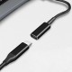 POWERTECH καλώδιο τροφοδοσίας CAB-UC068, USB-C σε 5.5x2.5mm, 15cm, μαύρο