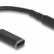 POWERTECH καλώδιο τροφοδοσίας CAB-UC069, USB-C σε 5.5x2.1mm, 15cm, μαύρο