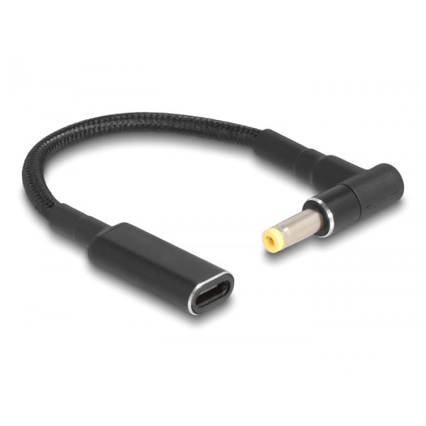 POWERTECH καλώδιο τροφοδοσίας CAB-UC073, USB-C σε HP 4.8x1.7mm, μαύρο - Φορτιστές Laptop