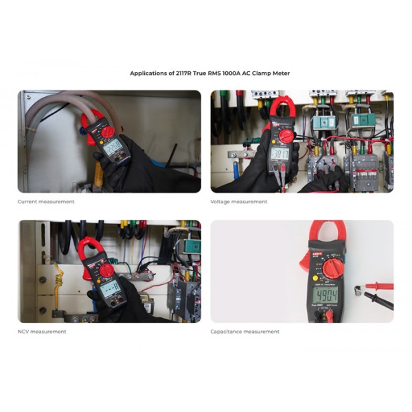 UNI-T ψηφιακή αμπεροτσιμπίδα 2117R, 1000A AC, NCV, True RMS - UNI-T