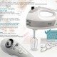 BRUNO μίξερ χειρός BRN-0110, 500W, 5 ταχύτητες & turbo, λευκό