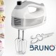 BRUNO μίξερ χειρός BRN-0110, 500W, 5 ταχύτητες & turbo, λευκό
