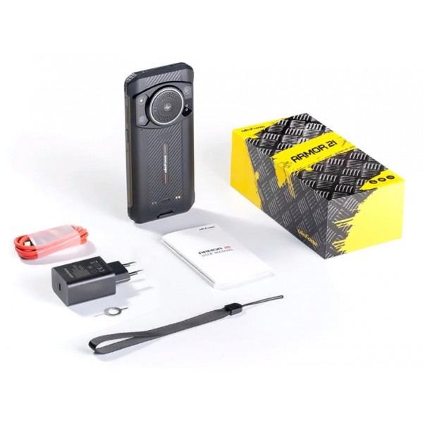 ULEFONE smartphone Armor 21 με ηχείο 3.5W, 6.58", 8/256GB, 9600mAh, IP68/IP69K, μαύρο