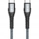 LDNIO καλώδιο USB-C σε USB-C LC101, 65W PD, 1m, γκρι