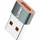 LDNIO αντάπτορας USB σε USB-C LC150, αρσενικό σε θηλυκό, γκρι