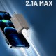 LDNIO καλώδιο USB-C σε USB LS371, 2.1A, 1m, λευκό