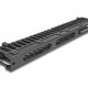 DELOCK cable management 67022 για rack 19"/1U, 3 ανοίγματα, μεταλλικό/πλαστικό, μαύρο