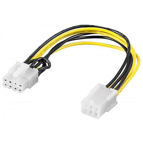 GOOBAY καλώδιο PCI Express 6pin σε PCI Express 8pin 93635, 0.20m - Εσωτερικά PC