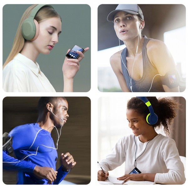 RUIZU MP3 player M6 με οθόνη αφής 2.8", 8GB, ελληνικό μενού, μαύρο