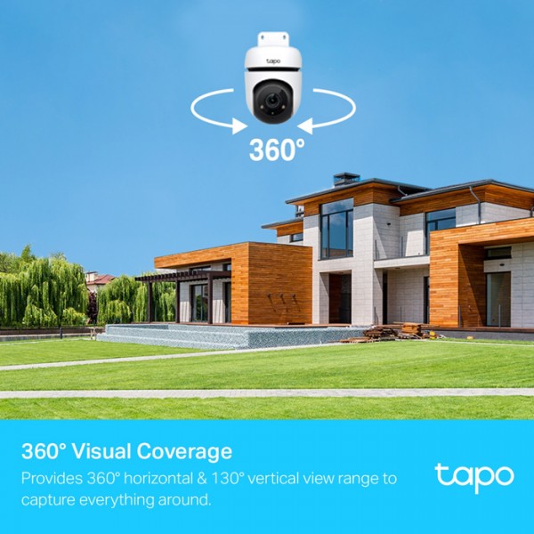 TP-LINK smart κάμερα Tapo C500, 1080p, PTZ, Wi-Fi, IP65, Ver. 1.0