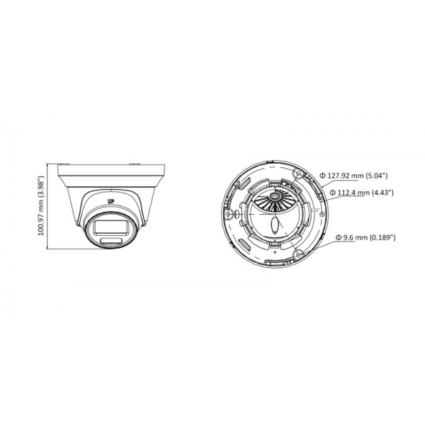 HIKVISION HIWATCH υβριδική κάμερα ColorVu HWT-T229-M, 2.8mm, 2MP, IP66 - CCTV Κάμερες