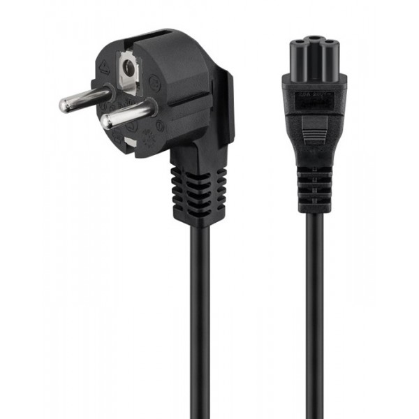 POWERTECH καλώδιο τροφοδοσίας CAB-P035, copper, 3x 0.5mm, 1.5m, μαύρο - Τροφοδοσία