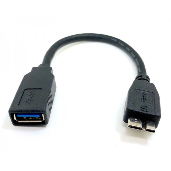POWERTECH αντάπτορας USB σε Micro B USB CAB-U155, 5Gbps, 0.3m, μαύρος - USB