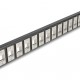 DELOCK Keystone patch panel 66758, 19"/1U, 16x ports, μαύρο