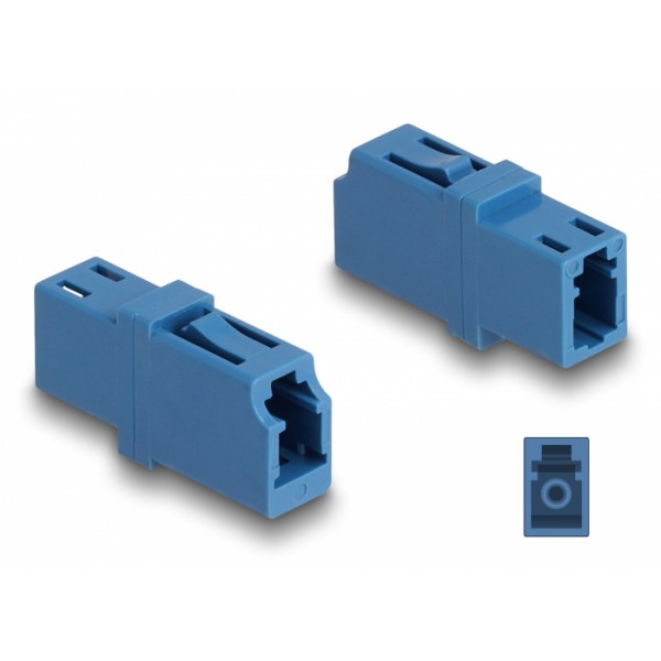 DELOCK σύνδεσμος οπτικής ίνας LC Simplex 87985, μπλε - DeLock