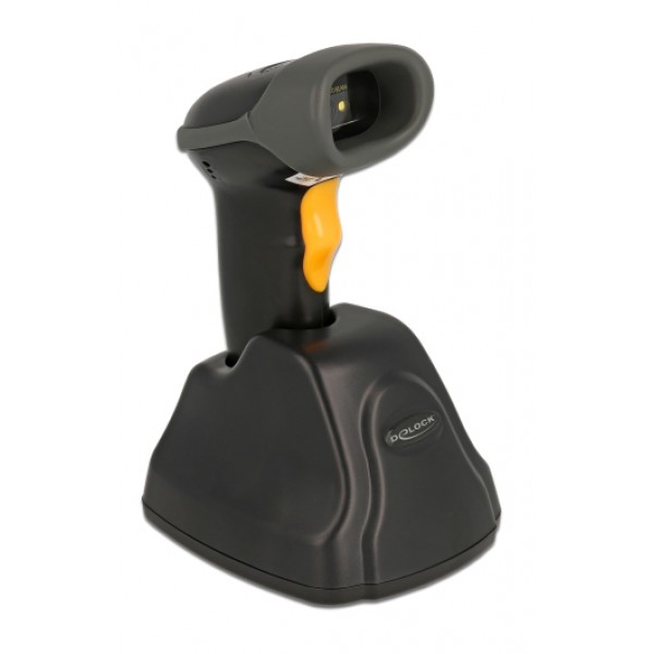 DELOCK barcode scanner 90550, 1D & 2D, ασύρματο, με βάση φόρτισης, μαύρο - POS-Barcode Scanners