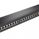 GOOBAY patch panel 90854, 19"/1U, 24x ports, CAT 6a STP, μαύρo