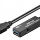 GOOBAY καλώδιο προέκτασης USB 3.0 95727, active, 5Gbps, 5m, μαύρο