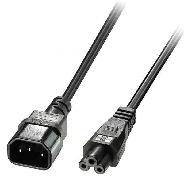 POWERTECH καλώδιο τροφοδοσίας CAB-P034, 0.75mm², 1m, μαύρο - Τροφοδοσία